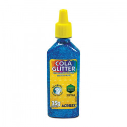 GOMA GLIT. ACRILEX 2912-204 35GRS. AZUL