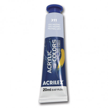 ACRILICO ACRILEX 13123 20ML.311 GRIS N.