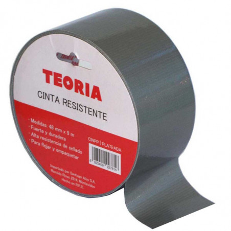 CINTA RESIST.48mm x 9m PLATA
