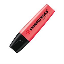 RESALTADOR STABILO BOSS ROJO