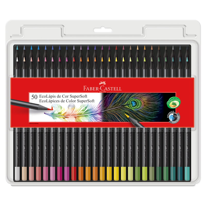 LAPICES DE COLORES FABER  SOFT X50