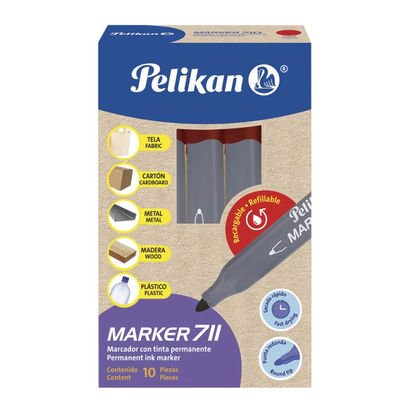 MARCADOR PERMANENTE PELIKAN 711 RJ
