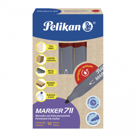 MARCADOR PERMANENTE PELIKAN 711 RJ