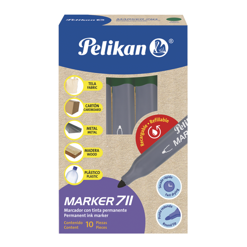 MARCADOR PERMANENTE PELIKAN 711 VD