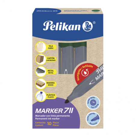 MARCADOR PERMANENTE PELIKAN 711 VD