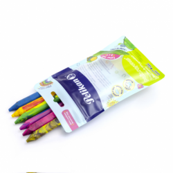 PELICRAYONES JUMBO TRIANG C/6 METALICO