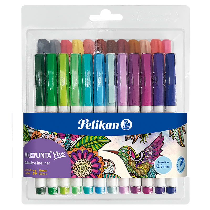 MICROPUNTA PLUS EST/24 COLORES SURTIDOS