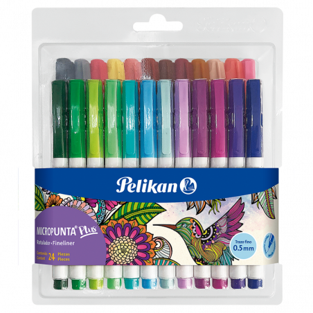 MICROPUNTA PLUS EST/24 COLORES SURTIDOS