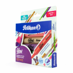 RESALTADOR & MARCADOR GLOW CJ/6 COLORES SURTIDOS