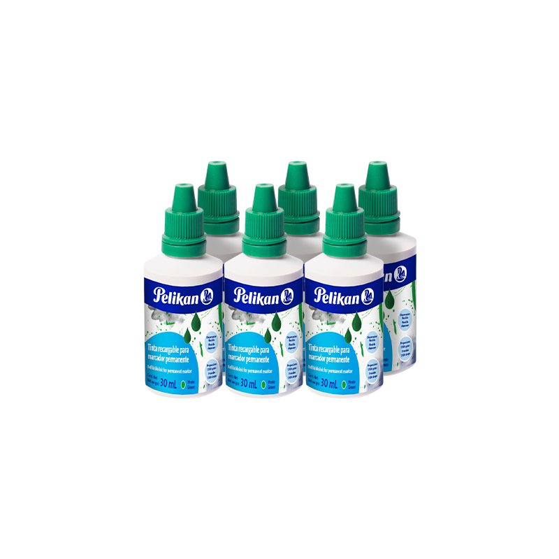 TINTA PERMANENTE RECARGABLE 30ML VERDE