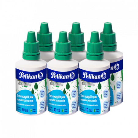 TINTA PERMANENTE RECARGABLE 30ML VERDE
