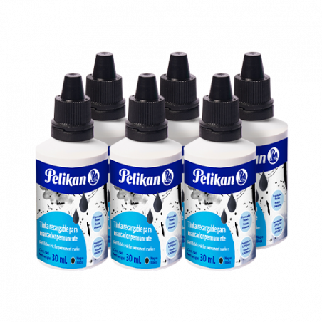 TINTA PERMANENTE RECARGABLE 30ML NEGRO