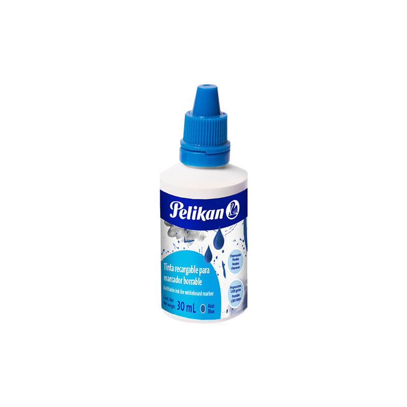 TINTA BORRABLE RECARGABLE 30ML AZUL