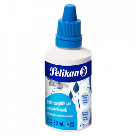 TINTA BORRABLE RECARGABLE 30ML AZUL