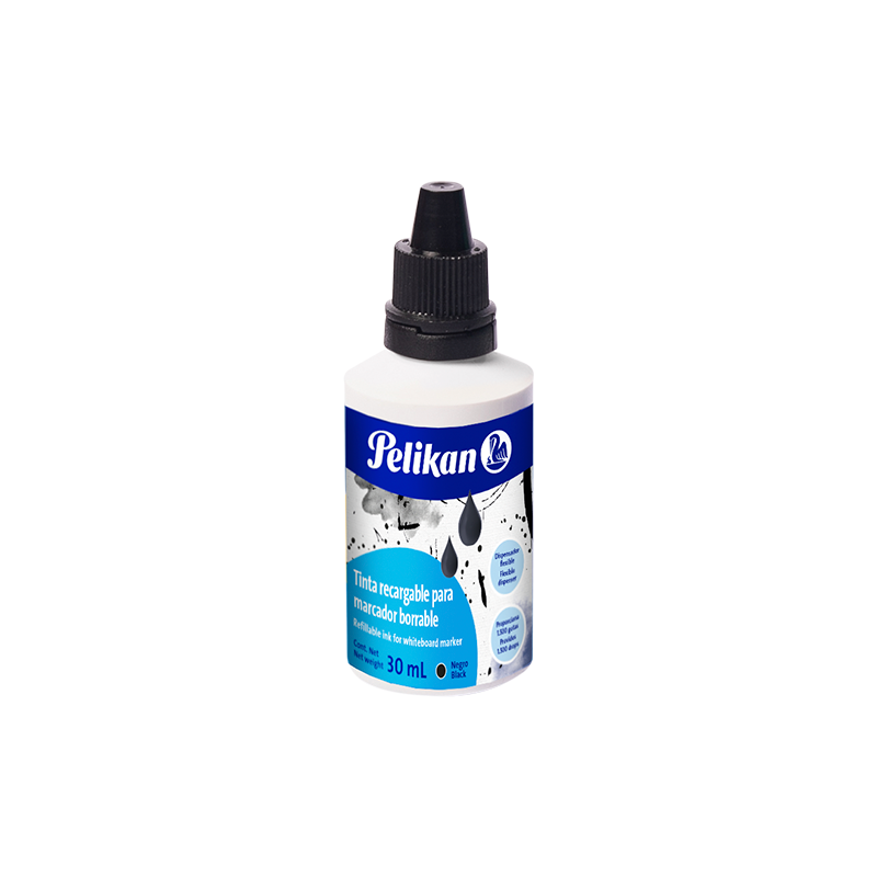 TINTA BORRABLE RECARGABLE 30ML NEGRO