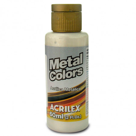 PINTURA ACRILEX 3660-562 METAL.60ML. BCO