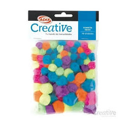 POMPONES NEON
