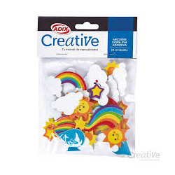 ARCOIRIS GOMA EVA ADHESIVA