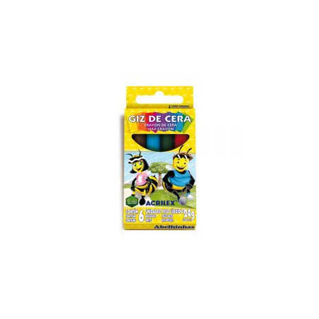 CRAYOLA ACRILEX 9006 CAJA  6 COL.