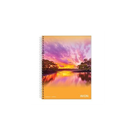 Cuaderno A5 AVON a Rayas c/Espiral 46 hojas 65g
