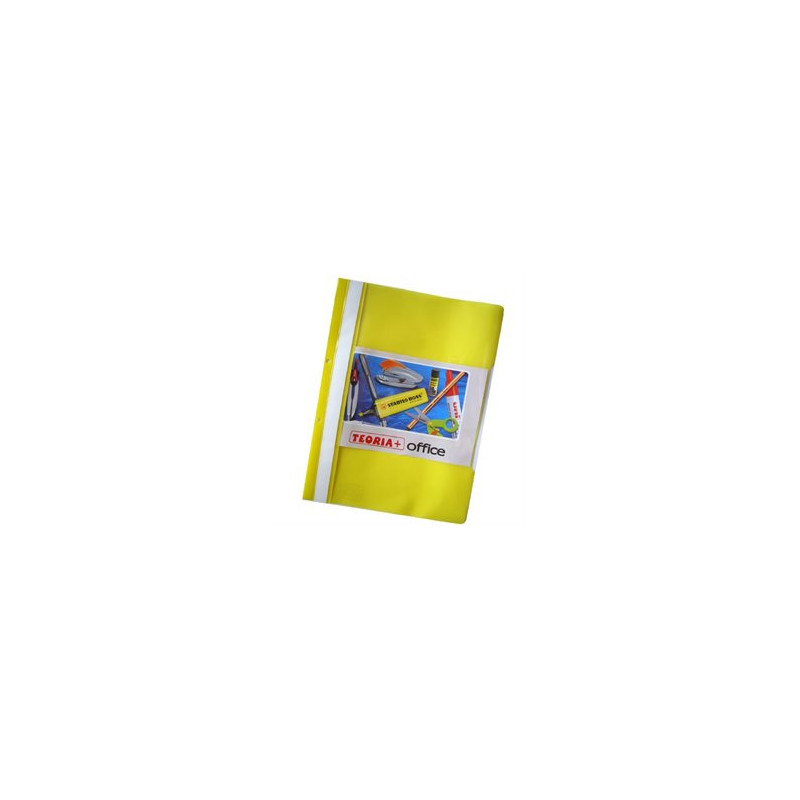 CARPETA AMARILLA TAPA TRANSPARENTE A4