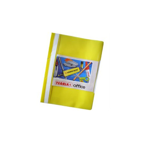 CARPETA AMARILLA TAPA TRANSPARENTE A4