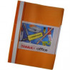 CARPETA NARANJA TAPA TRANSPARENTE A 4