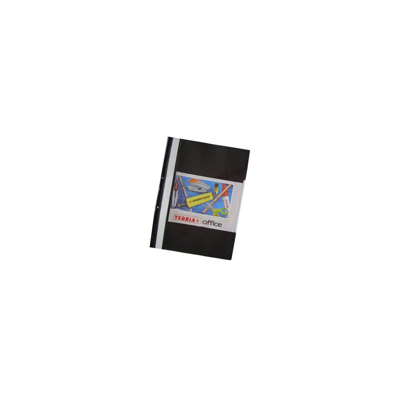 CARPETA  NEGRA TAPA TRANSPARENTE A4