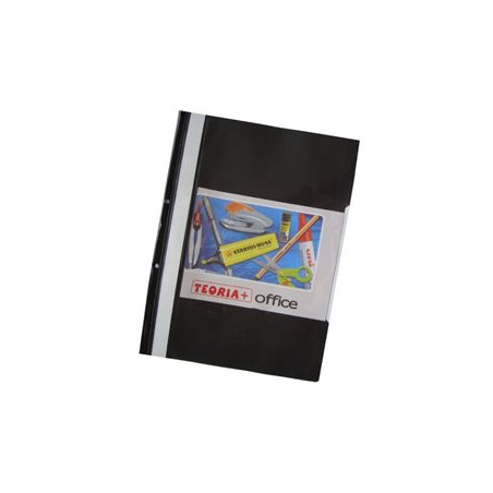 CARPETA  NEGRA TAPA TRANSPARENTE A4