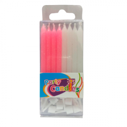 VELAS CON GLITTER