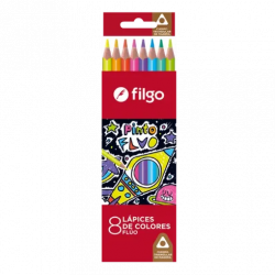 LAPICES DE COLORES FLUO FILGO