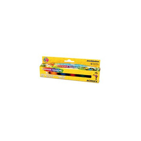TEMPERA ACRILEX 2006 CAJA 6 COL.15ML.
