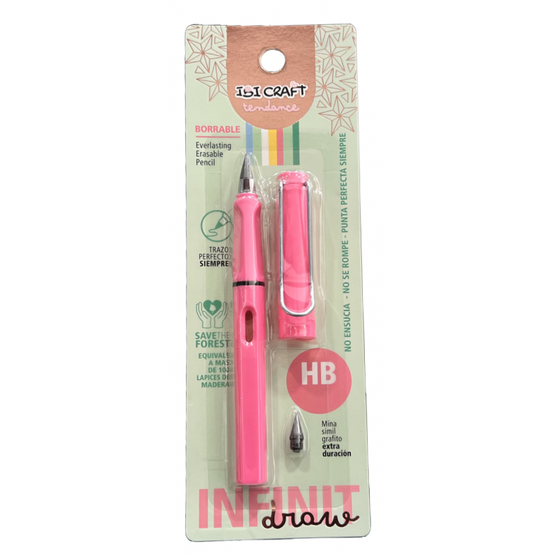 LÁPIZ INFINITO IBI CRAFT TENDANCE + MINA ADICIONAL HB