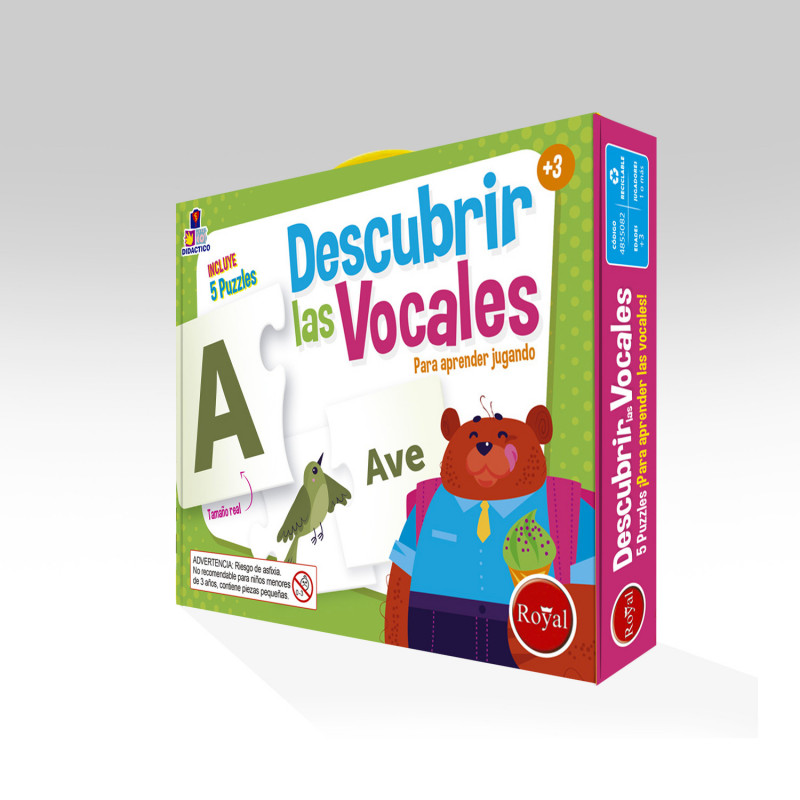 DESCUBRIR LAS VOCALES EN VALIJA ROYAL
