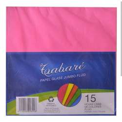 PAPEL GLASE FLUO 14 HOJAS 75G DISMA