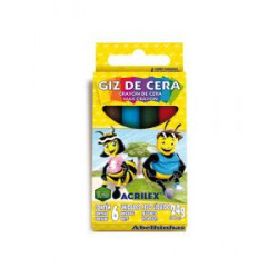 CRAYOLA ACRILEX 9006 CAJA  6 COL.